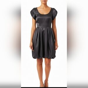 Betsey Johnson Satin Black Mini Dress